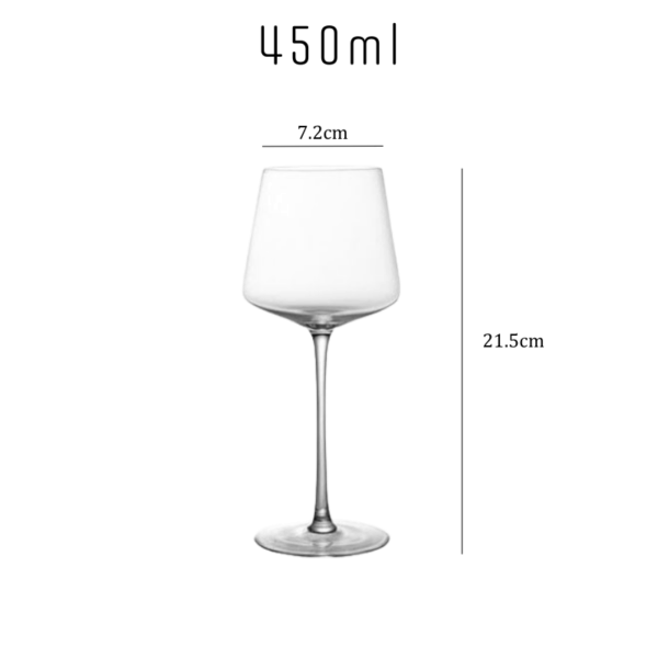 magette Ultra-Thin Angular Crystal Wine Glasses – Set of 4 - Image 10