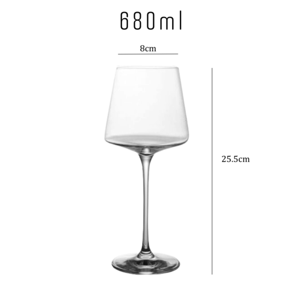 magette Ultra-Thin Angular Crystal Wine Glasses – Set of 4 - Image 8