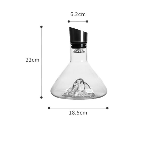 magette Conical Flask Waterfall Wine Decanter – Unique Aerating Carafe - Image 10