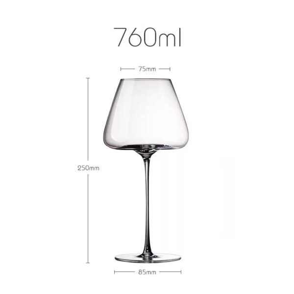 magette Ultra-Thin Flat Bottom Crystal Wine Glasses – Set of 4 - Image 12