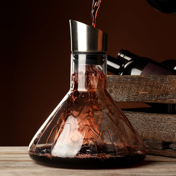 magette Conical Flask Waterfall Wine Decanter – Unique Aerating Carafe - Image 7
