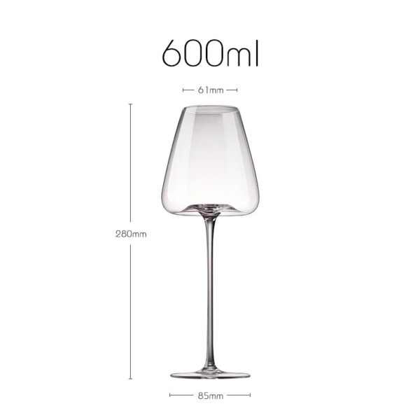 magette Ultra-Thin Flat Bottom Crystal Wine Glasses – Set of 4 - Image 13