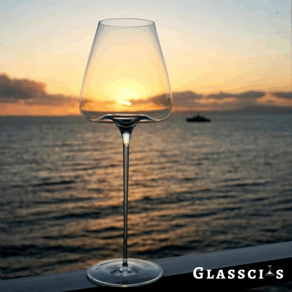 magette Ultra-Thin Flat Bottom Crystal Wine Glasses – Set of 4 - Image 7