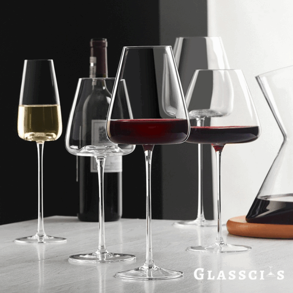 magette Ultra-Thin Flat Bottom Crystal Wine Glasses – Set of 4 - Image 8