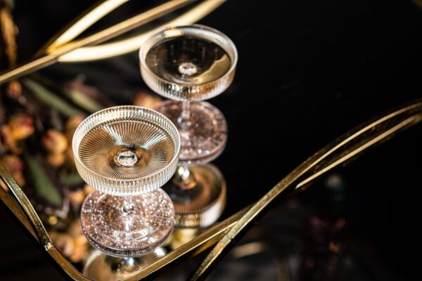 magette Vintage Art Deco Champagne & Cocktail Coupe Glasses – Set of 4 (7 oz) - Image 7