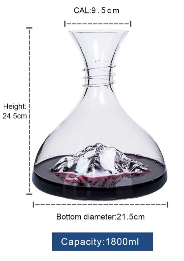 magette Iceberg Wine Decanter – Unique Sculptural Glass Carafe - Image 11