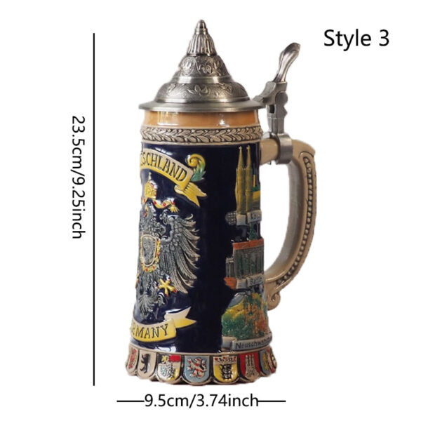 magette German Heritage Beer Steins – Authentic Traditional Drinkware - Image 4