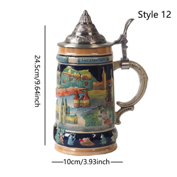 magette German Heritage Beer Steins – Authentic Traditional Drinkware - Image 11