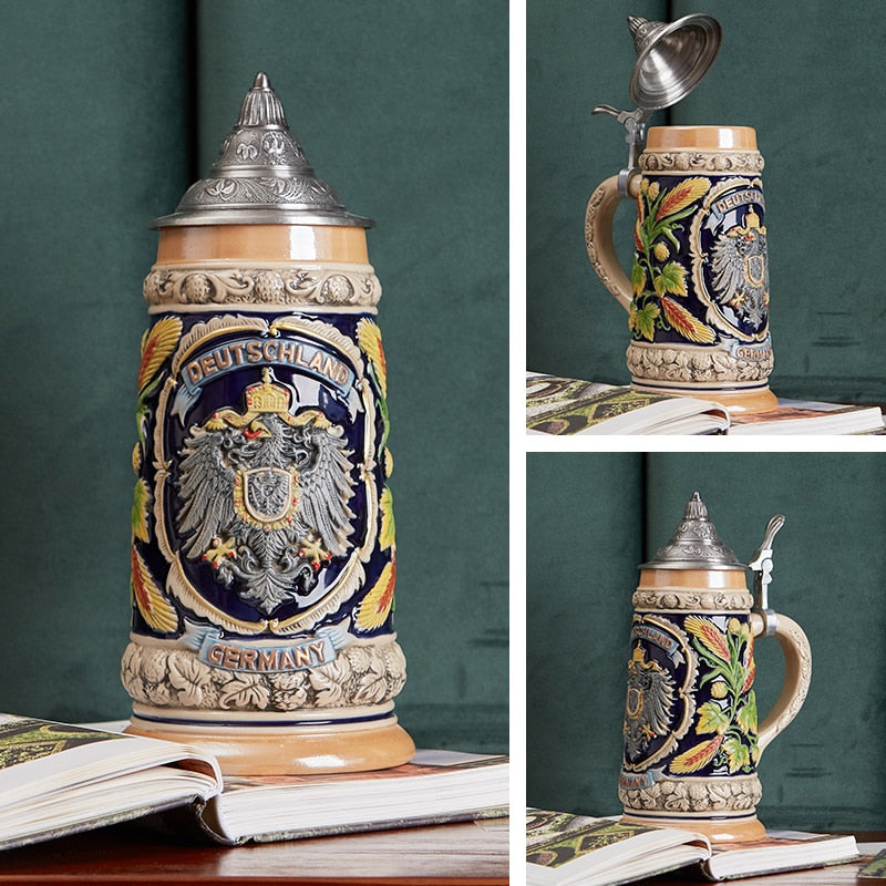 magette German Heritage Beer Steins – Authentic Traditional Drinkware