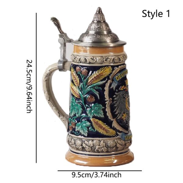 magette German Heritage Beer Steins – Authentic Traditional Drinkware - Image 2