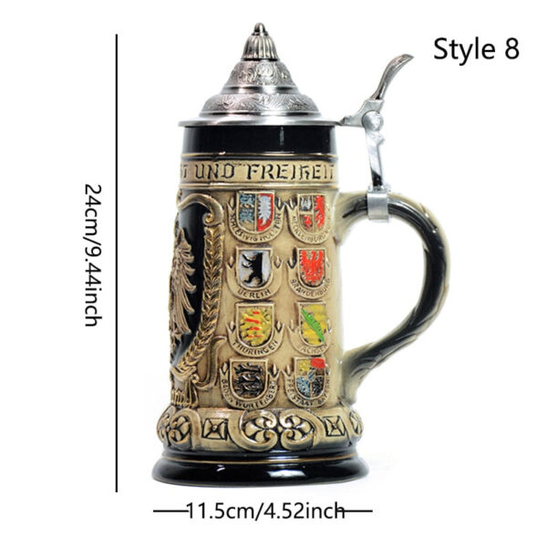 magette German Heritage Beer Steins – Authentic Traditional Drinkware - Image 9