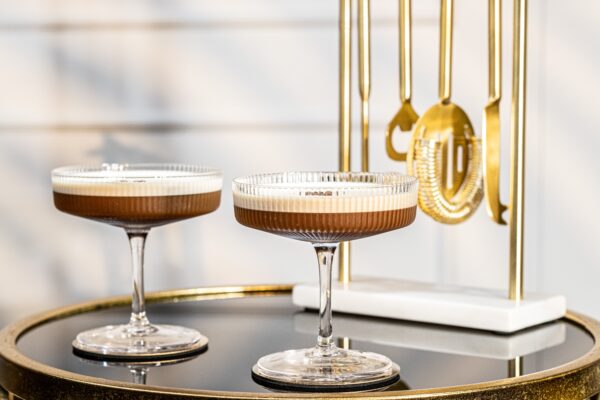 magette Vintage Art Deco Champagne & Cocktail Coupe Glasses – Set of 4 (7 oz) - Image 8