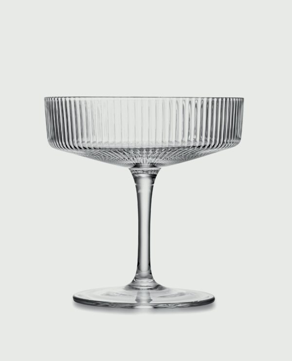 magette Vintage Art Deco Champagne & Cocktail Coupe Glasses – Set of 4 (7 oz) - Image 2