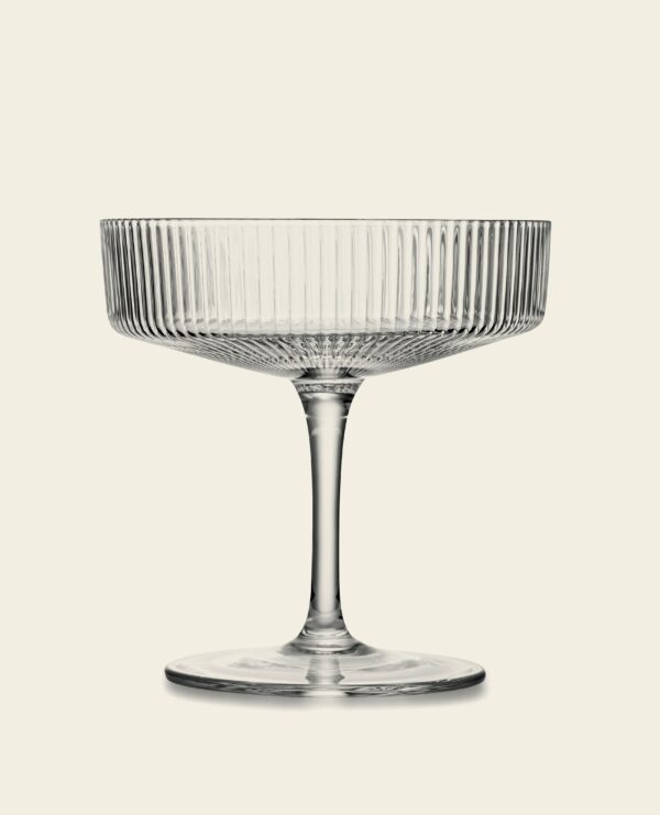 magette Vintage Art Deco Champagne & Cocktail Coupe Glasses – Set of 4 (7 oz)