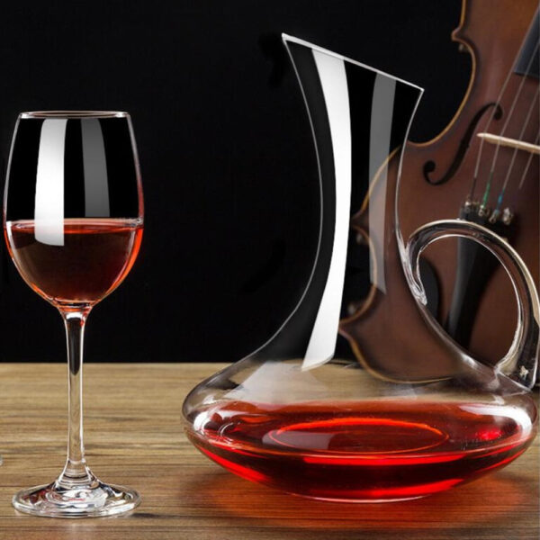 magette Classic Crystal Wine Decanter – Elegant Glass Carafe - Image 2