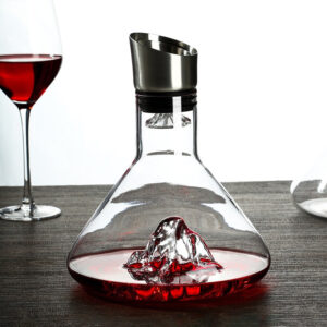 magette Conical Flask Waterfall Wine Decanter – Unique Aerating Carafe