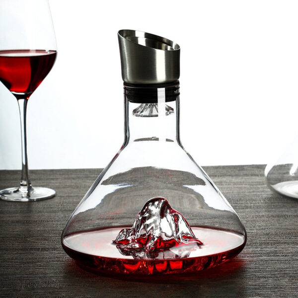 magette Conical Flask Waterfall Wine Decanter – Unique Aerating Carafe