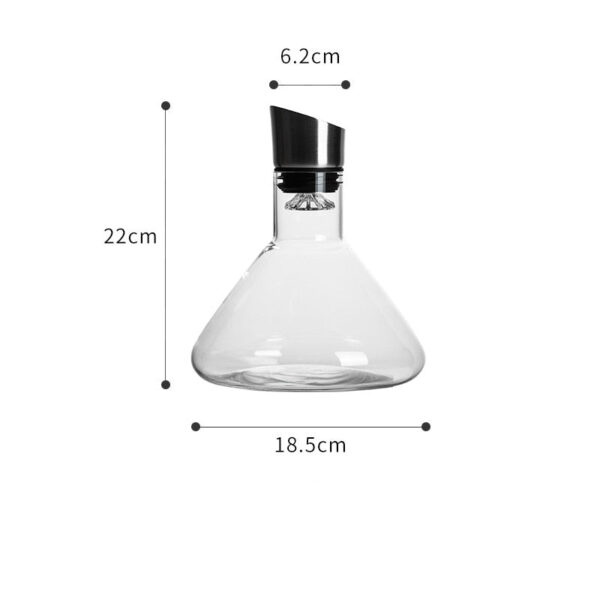 magette Conical Flask Waterfall Wine Decanter – Unique Aerating Carafe - Image 9