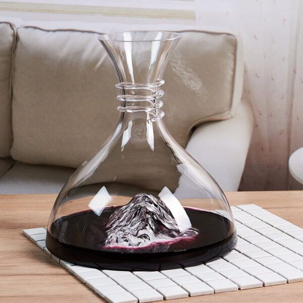 magette Iceberg Wine Decanter – Unique Sculptural Glass Carafe - Image 4