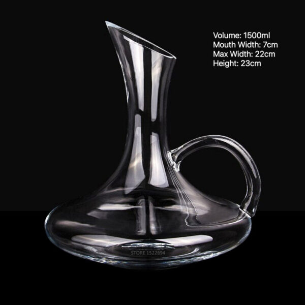 magette Classic Crystal Wine Decanter – Elegant Glass Carafe - Image 11