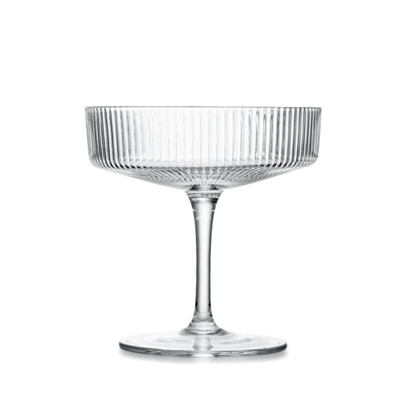 magette Vintage Art Deco Champagne & Cocktail Coupe Glasses – Set of 4 (7 oz) - Image 3